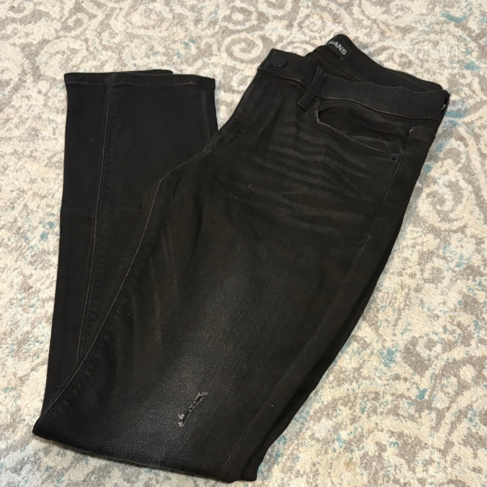 Express Jeans • Black Ripped Jeggings